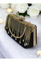 Black Satin Women's Evening Dress Bag - 6