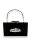Black Color Satin Crystal Stone Evening Dress Bag Evening Bag Henna Bridal Bag Clutch Portfolio