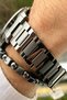 New Season Stainless Steel Band Men Wristwatch 3 Atm Waterproof +wristband - 4