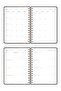 جدول أعمال حمار وحشي بني مقاس A5 - مخطط حلزوني غير مؤقت - 8