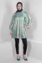 STRIPED TIE-DETAIL WIDE ARM TUNIC 43735