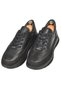 Men's Black Lace-Up High Sole Orthopedic Original Leather Sports Shoes Sneaker 2501007