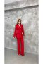 Women's Satin Detailed Faced Suit - 6