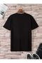 Smiley Face T-Shirt Short Wide Leg Comfortable Fit Black Bottom Black Top Short Set - 2