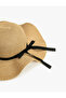 Straw Hat with Band Detail - 3