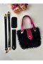 Shiny Patent Leather Bag Set - Gold Color Metallic Patent Leather Set