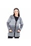 Women's Short Black and White Patterned Buttoned Knitwear Winter Mother Cardigan with Pockets - 2