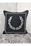 Embroidered Embroidered Spike Pattern Throw Pillow Cover 42X42 cm - 3