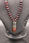 Natural Stone Blood Necklace - Special Design, Courage and Renewal Stone - 2