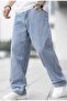 Men's Acid Washed Denim Fabric Trousers Md 120