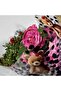 Flower Bouquet Wrapping Paper Gelatin (Black Polka Dot with Teddy Bear Pattern) Clear Opp 55X55Cm (10Pcs) - 6