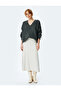 Women's Beige Midi Skirt - 2