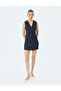Women's Navy Blue High Rise Skorts