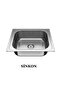 40x50 cm stainless chrome sink built-in sink wide hole strainer siphon included - 2