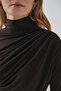 بلوزة ساندي 925 برباط - بني - 6
