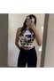 Girls Eyes White Strappy Women's T-shirt