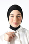 Women's Snap-Tie Hijab Ready-To-Wear Practical Shawl Black - 2
