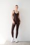 Slim Fit Cross Band Yoga Pilates Leggings Sports Jumpsuit Gathering Back Low Cut - 7