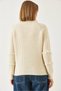 Women's Ecru Collar and Sleeve Fringed Knitwear Sweater 20246912 - 7