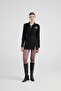 Rose Detailed Poplin Madison Shirt Black