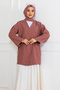 Side Tied Kimono Dusty Rose 2147 - 5
