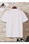 High St Printed Cotton Round Neck White T-Shirt - 2
