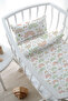 Park Bedding Set (80X120) - Iconic Series - Soft Floral Moon and Rainbow - 3