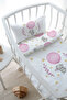 Mother's Side Crib Bedding Set (60X100) - for Baby Series - Pink Big Balloon Elephant - 3