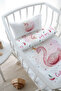 Mother's Side Crib Bedding Set (60X100) - for Baby Series - Swan with Pink Background - 3