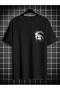 Dream Maker Unisex Printed Comfortable Fit Cotton Combed Black T-Shirt