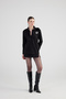 Rose Detailed Poplin Madison Shirt Black - 4