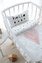 Mother's Side Crib Bedding Set (60X100) - Pure Baby Series - Pink Romantic Heart - 3