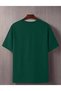 Wife Printed Cotton Round Neck Green T-Shirt - 2