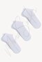 - 3-Piece Basic Plain Booties Socks