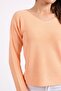Women's V-Neck Slim Knitwear Sweater Salmon - 6