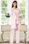 4200 Women's Maternity Pajama Set with Dressing Gown-Powder - 3