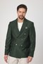 Fatuse Men's Khaki Double Breasted 6 Pieces Metal Buttons 4 Season Blazer Jacket - 7