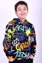 Hooded Patterned Unisex Sweatshirt 2 threads