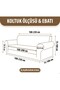 Elastic Sofa Cover Lycra Armchair Cover Single 3-Piece - 4