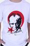 Crescent and Star Detailed Ataturk Printed and Signed Unisexs T-shirt - 4