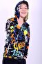 Hooded Patterned Unisex Sweatshirt 2 threads - 2