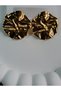 Gold Wavy 316L Tarnish Guaranteed Stylish Design Steel Earrings - 4