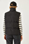 Women's Black Judge Collar Double Pocket Elastic Vest 60901001 - 6
