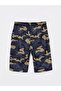 أسطوانة للأولاد بنمط مموه بخصر مطاطي من LCW Kids Anthracite - 2