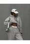 Unisex Gray Melange Three Thread Raised Premium Sweatpants - 2
