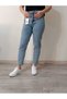 Women's 90's Blue Snow Wash High Waist Comfort Lycra Denim Boyfriend Jeans - 2
