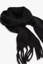 Solid Color Puff Shawl - Winter Neck and Shoulder Shawl - Black - 4