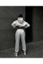 Unisex White 3 Thread Sweatshirt Bottom/Top Tracksuit Set - 2