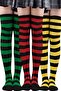 Women's Thick Stripe 3-Piece Knee High Socks - 8