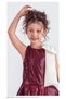Sequined Bow Detail Girls' Party Dress - 3